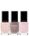 LONDONTOWN 3-PC. NATURALLY CHARMING LAKUR ENHANCED COLOUR NAIL POLISH SET