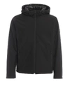 FAY BLACK HOODED PADDED WINDBREAKER,3b43e169-1dd0-14d2-5dbb-58efa39a602b