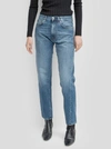 Totême Toteme Twisted Seam Denim Full Length In Blue