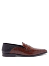 LOEWE Collapsible-Heel Croc-Effect Leather Loafers,8A7037D5-37C2-4752-4DAF-37312D89D9A2