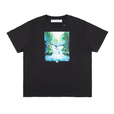 Off-white Waterfall T-shirt In Black