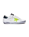 GOLDEN GOOSE GOLDEN GOOSE WHITE LEATHER SUPERSTAR SNEAKERS,G35WS590.R49