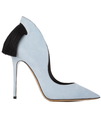 Aleksander Siradekian Louisa Women Blue Heels In White