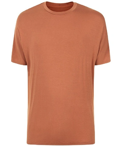 Adyn Essential Men Orange T-shirt In Brown