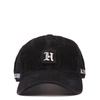 TOMMY HILFIGER BLACK RIBBED VELVET BASEBALL LEWIS HAMILTON HAT  <BR>,9f52e2e0-2161-f596-1f49-80d7017341f3