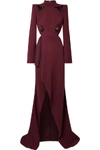 MUGLER EMBROIDERED WOMEN BURGUNDY GOWN,529e42da-abc4-ff1f-a731-6f645e9a7ce3