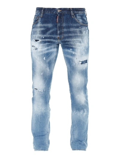 Dsquared2 Cool Guy Fade Down Jeans In Blue