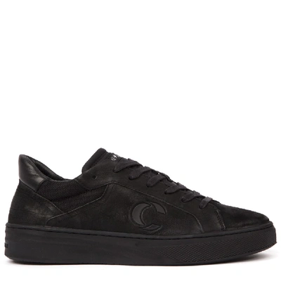 Crime London Black Suede Low-top Sneakers