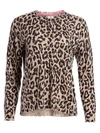SUNDRY Leopard Print Crew Sweater