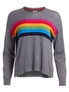 SUNDRY Rainbow Crew Cashmere & Wool Sweater