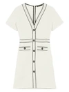 MAJE Roppy Tweed A-Line T-Shirt Dress