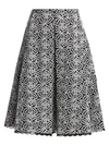 PIAZZA SEMPIONE EMBROIDERED PLEATED SKIRT,400011744308