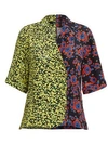 ROKH Hawaiian Mixed Print Bowling Shirt