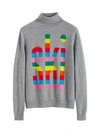 CHINTI & PARKER Rainbow Ski Cashmere Turtleneck Sweater