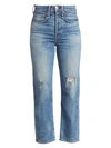 RAG & BONE MAYA HIGH-RISE DISTRESSED ANKLE STRAIGHT JEANS,400011897460