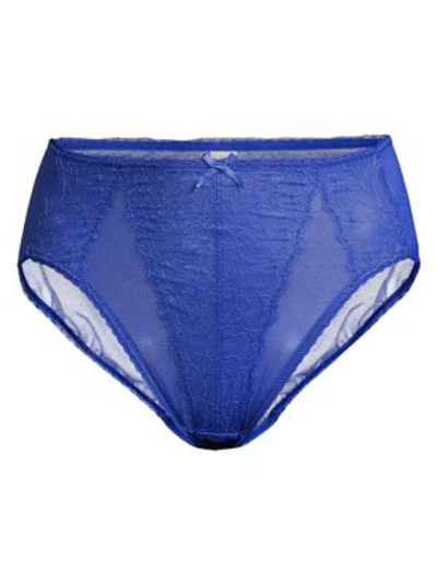 Wacoal Retro Chic High-cut Briefs In Blue