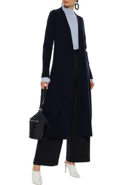 Agnona Woman Belted Cashmere Cardigan Navy