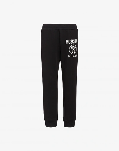 MOSCHINO FLEECE JOGGING WITH DOUBLE QUESTION MARK