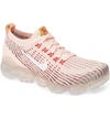 Nike Pink Air Vapormax Flyknit 3 Sneakers In Sunset Tint/ White/ Blue/ Red