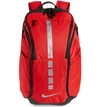 Nike Hoops Elite Pro Backpack In University Red/ Cool Grey