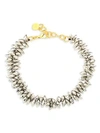 NEST WOMEN'S 22K GOLDPLATED PYRITE STATEMENT NECKLACE,0400011780704