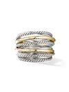 DAVID YURMAN Crossover Wide Ring with 18K Yellow Gold