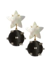 LIZZIE FORTUNATO Goldplated Mother-Of-Pearl Star Bead Drop Earrings
