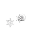 ROBERTO COIN Disney's Frozen 2 x Roberto Coin 18K White Gold & Diamond Snowflake Stud Earrings