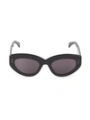 Alaïa 51mm Embellished Cat Eye Sunglasses In Black