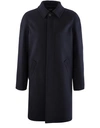 Apc Button-up Long-sleeved Coat In Pia Marine Chine