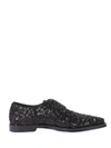 DOLCE & GABBANA SEQUINED LACE-UP SHOES,11115174