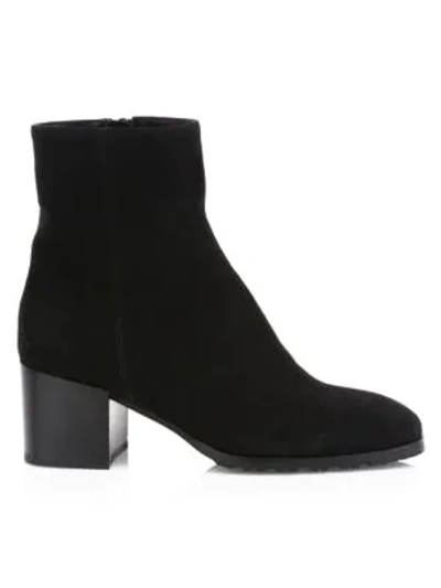 Aquatalia Cecily Suede Ankle Boots In Black