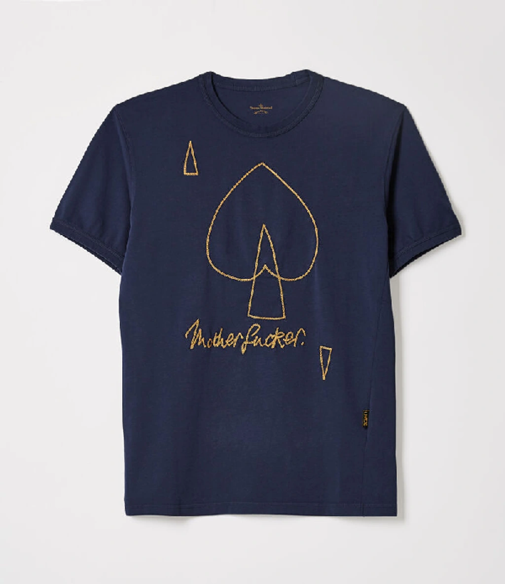 Vivienne Westwood New Classic T-shirt Motherfucker Navy | ModeSens