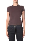 RICK OWENS DRKSHDW RICK OWENS DRKSHDW PATCH FITTED CREW NECK T