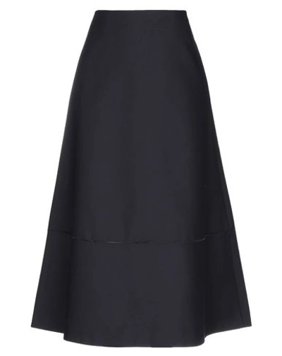 The Row Maxi Skirts In Dark Blue