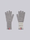 THOM BROWNE 4-BAR CASHMERE GLOVES,MKG003A0001113519061