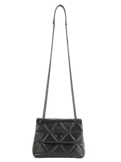 Prada Small Spectrum Quilted Leather Shoulder Bag In Black