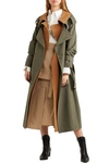 ADEAM LAYERED WOOL-BLEND GABARDINE TRENCH COAT,3074457345621370285