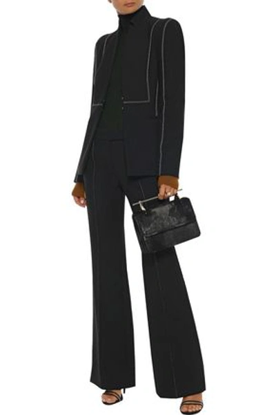 Amanda Wakeley Woman Satin-trimmed Cady Blazer Black