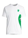 Comme Des Garçons Play Logo Graphic T-shirt In White