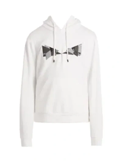 Fendi Cubic Eyes Sweatshirt In White