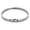 ANCHOR & CREW CLASSIC GREY LIVERPOOL SILVER & ROPE BRACELET