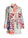 ETRO WOMEN'S PATCHWORK FLORAL PUFFER JACKET,0400011882878