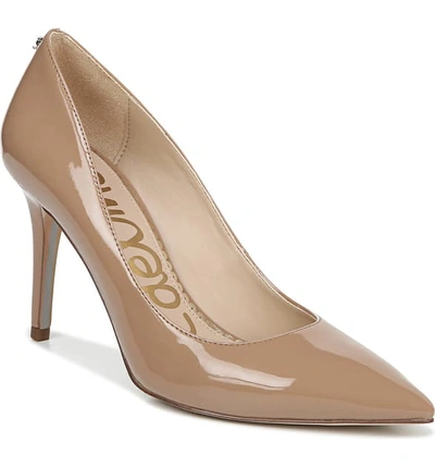 Sam Edelman Margie Pointed-toe Pumps Women's Shoes In Rosa Nude Patent