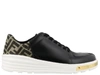 FENDI FENDI FF LOGO MONOGRAM LACE UP SNEAKERS