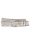 RAG & BONE JET EMBOSSED LEATHER BELT