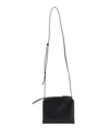 The Row Nu Twin Bag In Grained Calfskin In Black
