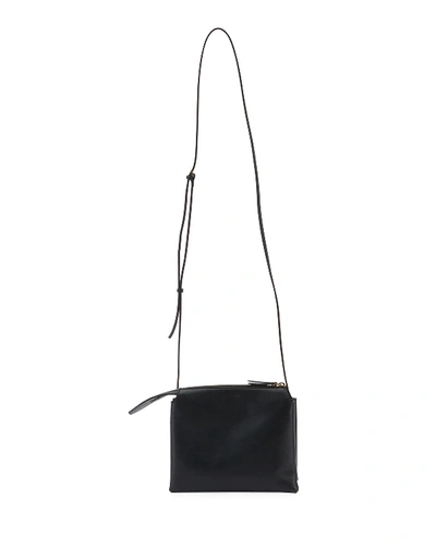 The Row Mini Nu Twin Bag In Smooth Calfskin In Black