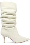 AMINA MUADDI IDA SHEARLING-LINED SUEDE KNEE BOOTS