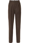 GIULIVA HERITAGE COLLECTION CORNELIA PINSTRIPED WOOL TAPERED PANTS